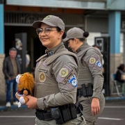 Militares integrantes do PROERD desfilam no 7 de setembro
