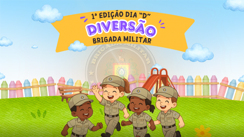 Arte para o evento Dia D Diversão BM