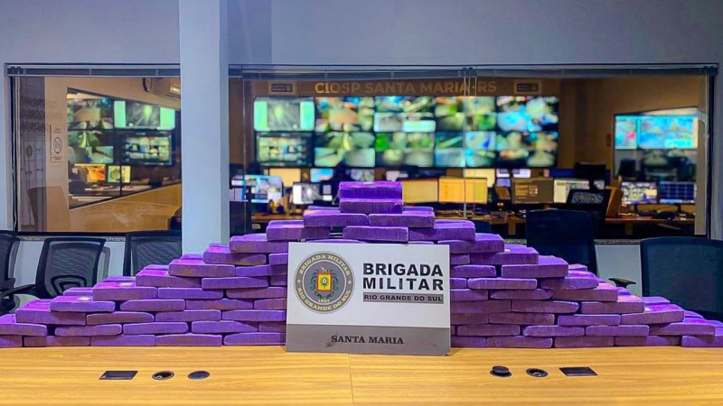 Drogas apreendidas em Santa Maria