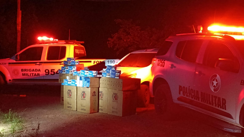 Viaturas policiais com apreensão de ilícitos