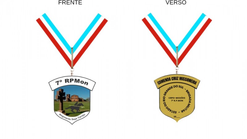 Comenda Cruz Missioneira do 7º RPMon 