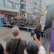 Início do evento Noite dos Museus em frente ao Museu da Brigada Militar