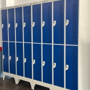 Armários novos para os alunos em Ijuí.