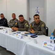 Oficiais do Conselho Superior da Brigada Militar durante a reunião periódica.