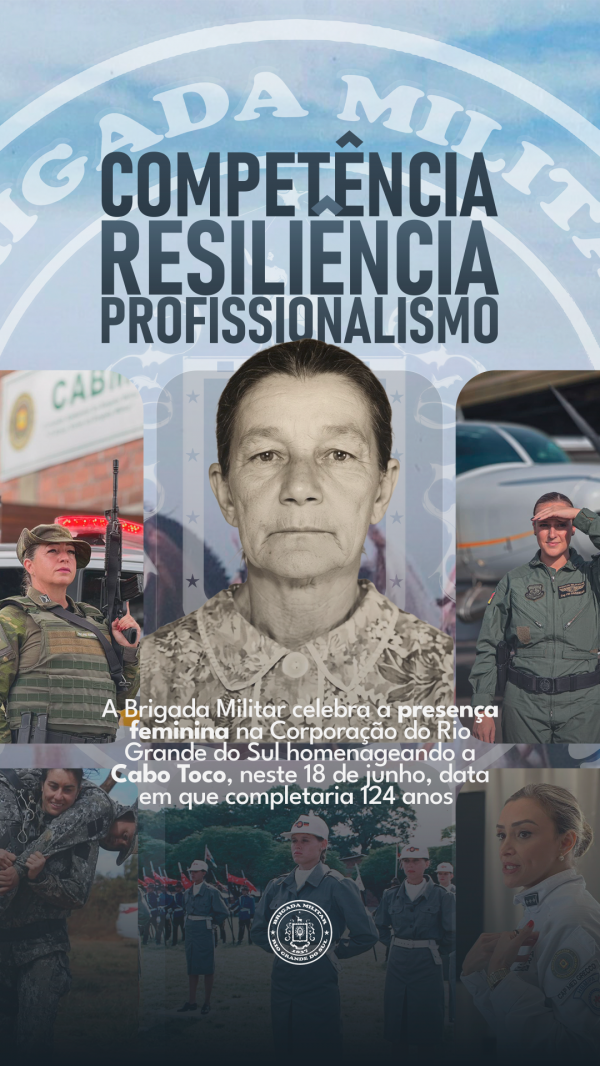 Homenagem reúne fotos da Cabo Toco e das PMs entrevistadas na reportagem. 